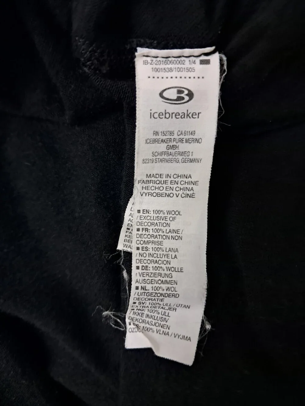 Icebreaker Bodyfit 200 Merino Wool Base Layer Long Sleeve Shirt Black Size XXL - Picture 7 of 8